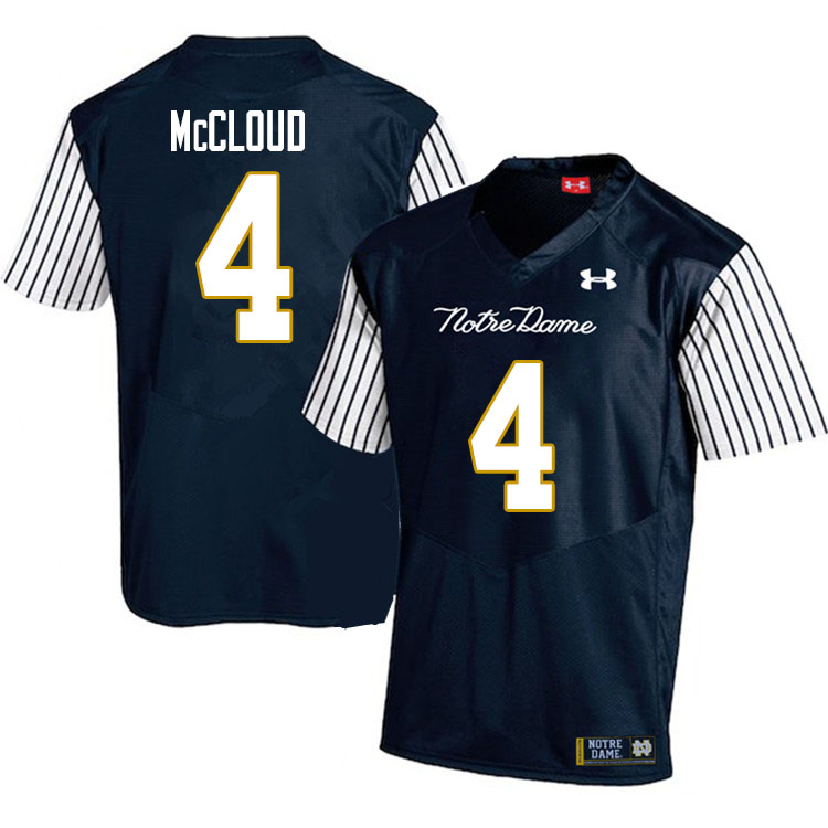 Men #4 Nick McCloud Notre Dame Fighting Irish College Football Jerseys Sale-Alternate